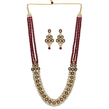 Maroon necklaces 1