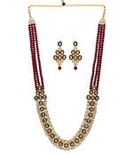 Maroon necklaces