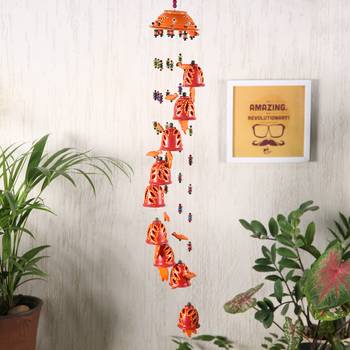 Aapno Rajasthan Red Wind Chime For Diwali Decoration 1