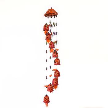 Aapno Rajasthan Red Wind Chime For Diwali Decoration 2