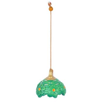 Aapno Rajasthan Green Bell Hanging For Diwali Decoration 3
