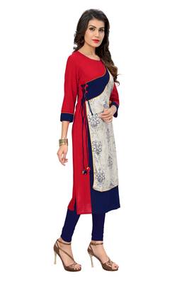 Multicolor printed cotton kurti 3