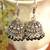 Oxidised silver handcrafted jhumka jhumki navratri earrings for ethnic clothing
