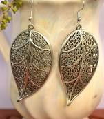 Oxidised silver handcrafted jhumka jhumki navratri earrings for ethnic clothing