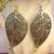 Oxidised silver handcrafted jhumka jhumki navratri earrings for ethnic clothing