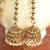 Oxidised Golden handcrafted jhumka jhumki navratri earrings for ethnic clothing