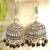 Oxidised silver handcrafted jhumka jhumki navratri earrings for ethnic clothing
