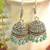 Oxidised silver handcrafted jhumka jhumki navratri earrings for ethnic clothing