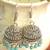 Oxidised silver handcrafted jhumka jhumki navratri earrings for ethnic clothing