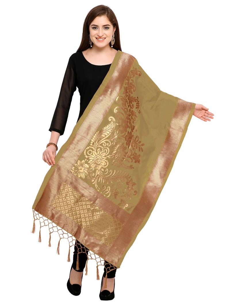 Zari Work Silk Banarasi Dupatta 16