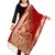 Red Banarasi silk blend Zari Woven Dupatta
