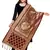 Maroon Banarasi silk blend Zari Woven Dupatta