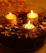 Aapno Rajasthan Red Floral Floating Candles