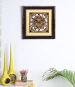 Aapno Rajasthan Handpainted Motifs Marble Wall Clock