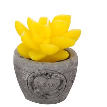 Aapno Rajasthan Beautiful Floral Shape Decorative Candles With Stand (Set Of 4) 2