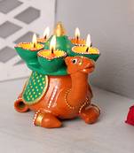 Aapno Rajasthan Panch Mukhi Camel Design Diya With Incense Holder