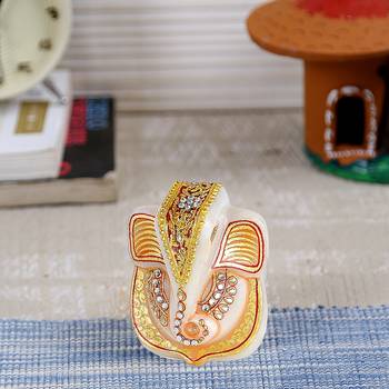 Aapno Rajasthan Marble Ganesha Showpiece 1