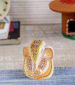 Aapno Rajasthan Marble Ganesha Showpiece
