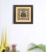 Aapno Rajasthan Peacock Motifs Painted Marble Wall Clock