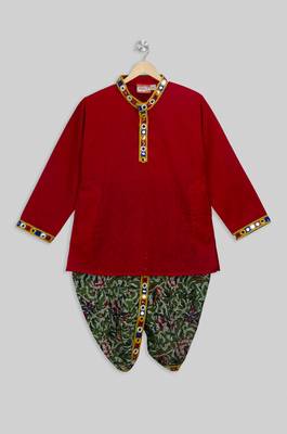 Mirror Lace Kurta Dhoti 1