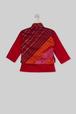 Royal Kurta Pyjama With Bandhani Bundi 2