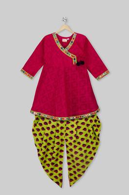 Angrakha Kurti With Dhoti 1