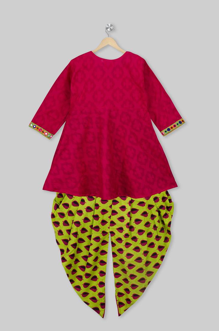 Angrakha Kurti With Dhoti