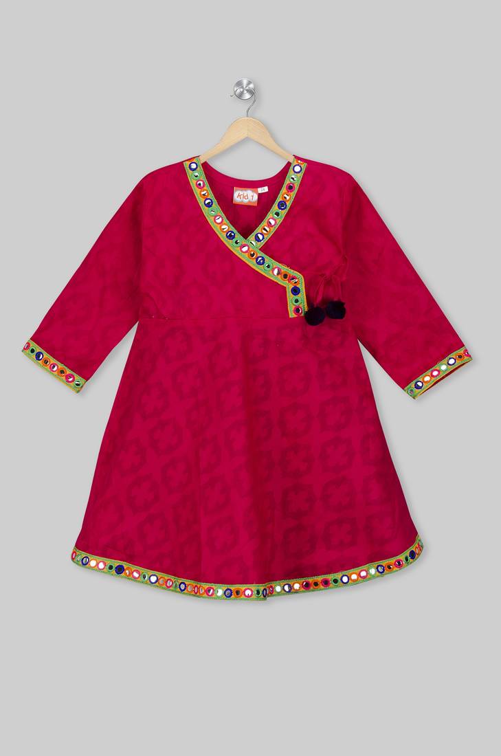 Angrakha Kurti With Dhoti