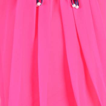 Pink Plain Chiffon Kids Tops 4
