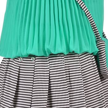 Green Plain Georgette Kids Tops 4