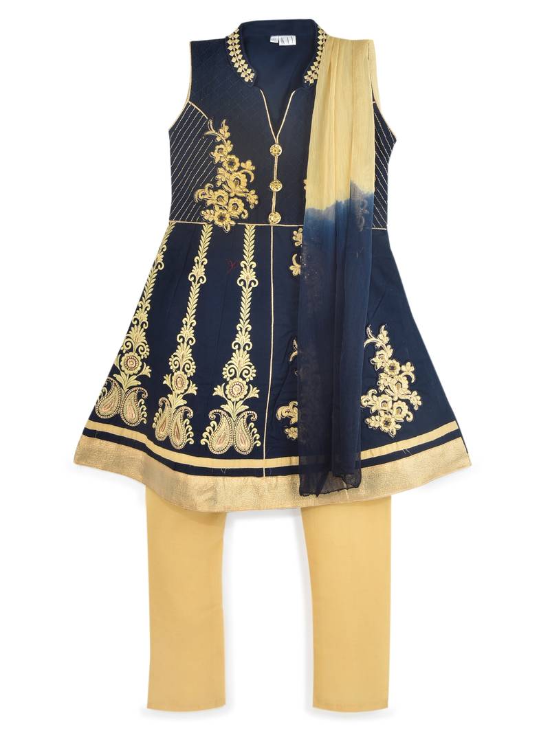 Navy Blue Suit Set best ethnic wear for kids in family weddings