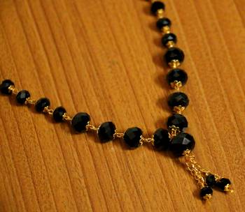 Black Swarovski Crystal Necklaces 2