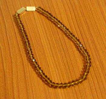 Yellow Swarovski Crystal Necklaces 1