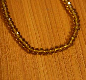 Yellow Swarovski Crystal Necklaces 2