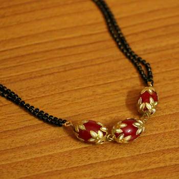 Red Onyx Mangalsutra 2