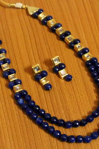 Blue Onyx Necklace-Sets