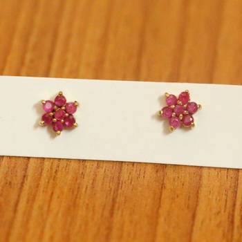 Red Ruby       Studs 1