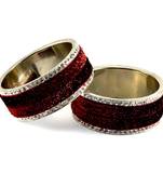 Maroon Crystal Bangles and bracelets