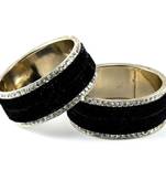 Black Crystal Bangles And Bracelets