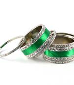 Green Crystal Bangles And Bracelets