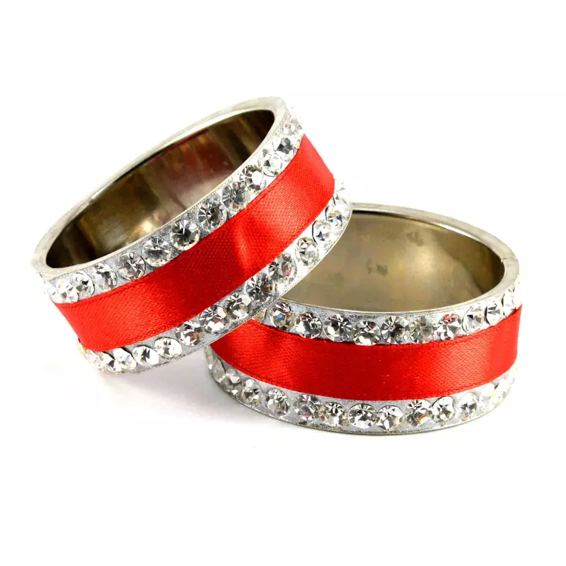 Red Crystal Bangles And Bracelets