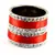 Red Crystal Bangles And Bracelets