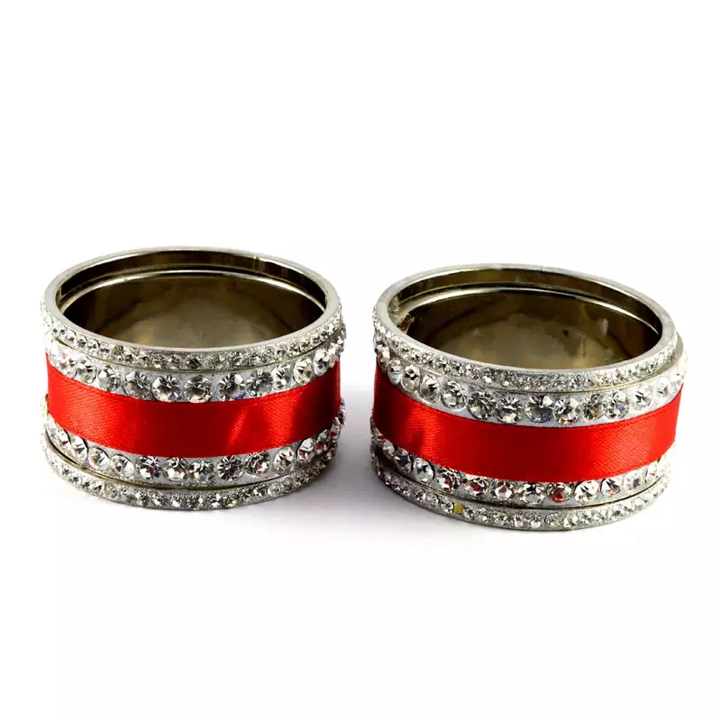 Red Crystal Bangles And Bracelets