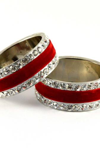 Red Crystal Bangles And Bracelets