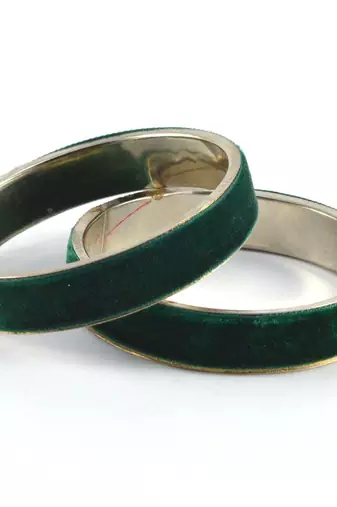 Green Crystal Bangles And Bracelets