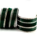 Green Crystal Bangles And Bracelets