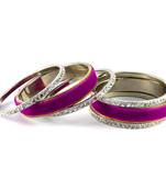 Purple Crystal Bangles And Bracelets