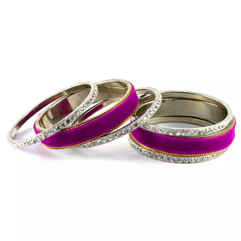Purple Crystal Bangles And Bracelets