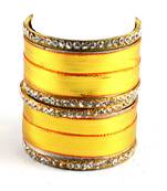 Yellow Crystal Bangles And Bracelets