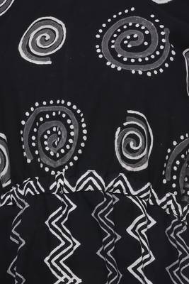 Black printed cotton kurtis 5